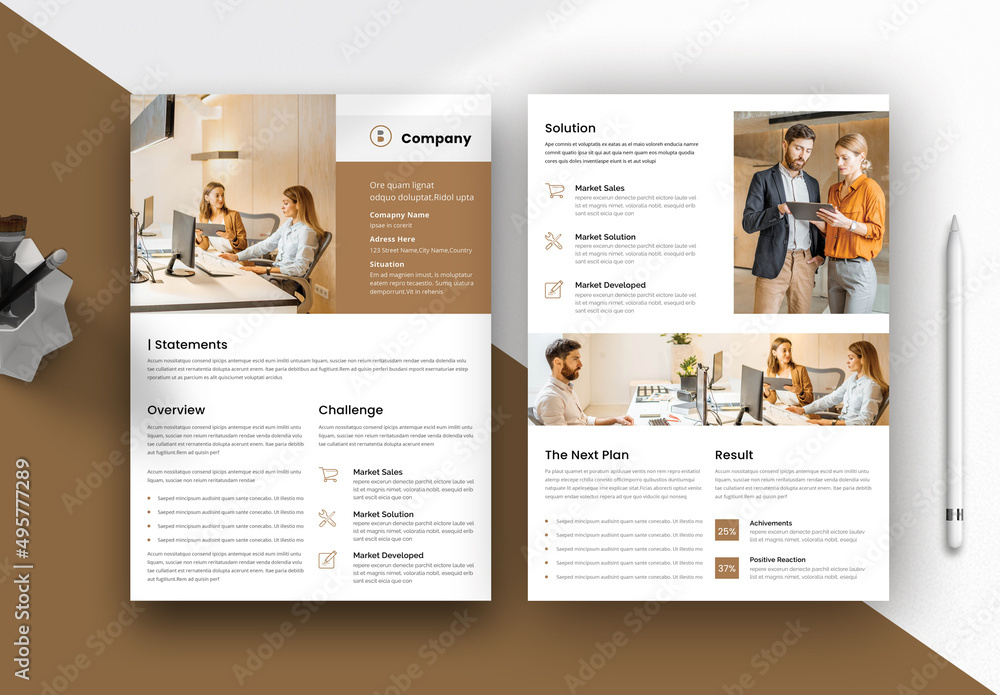 Business Case Study Stock Template | Adobe Stock