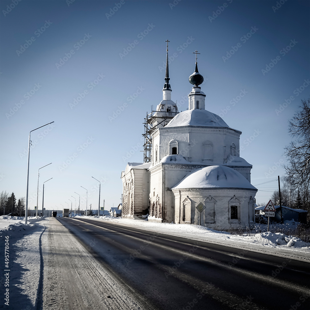 orthodox church near the road