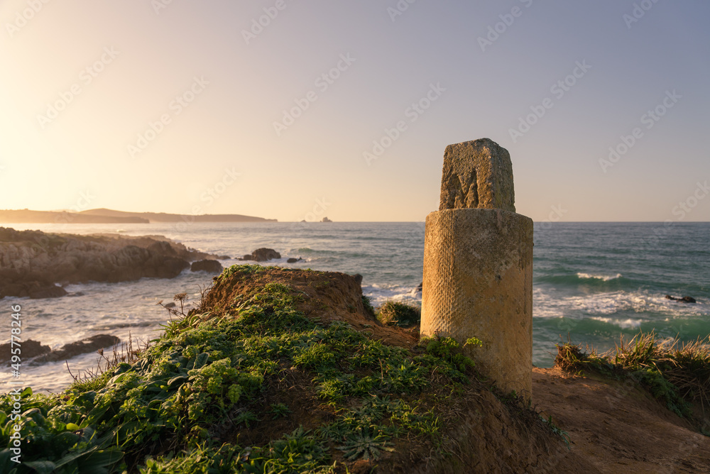 The famous surfing beach of Canallave at sunset, Dunas de Liencres Natural Park and Costa Quebrada, Cantabria, Spain The famous surfing beach of Canallave at sunset, Dunas de Liencres Natural Park and Costa Quebrada, Cantabria, Spain