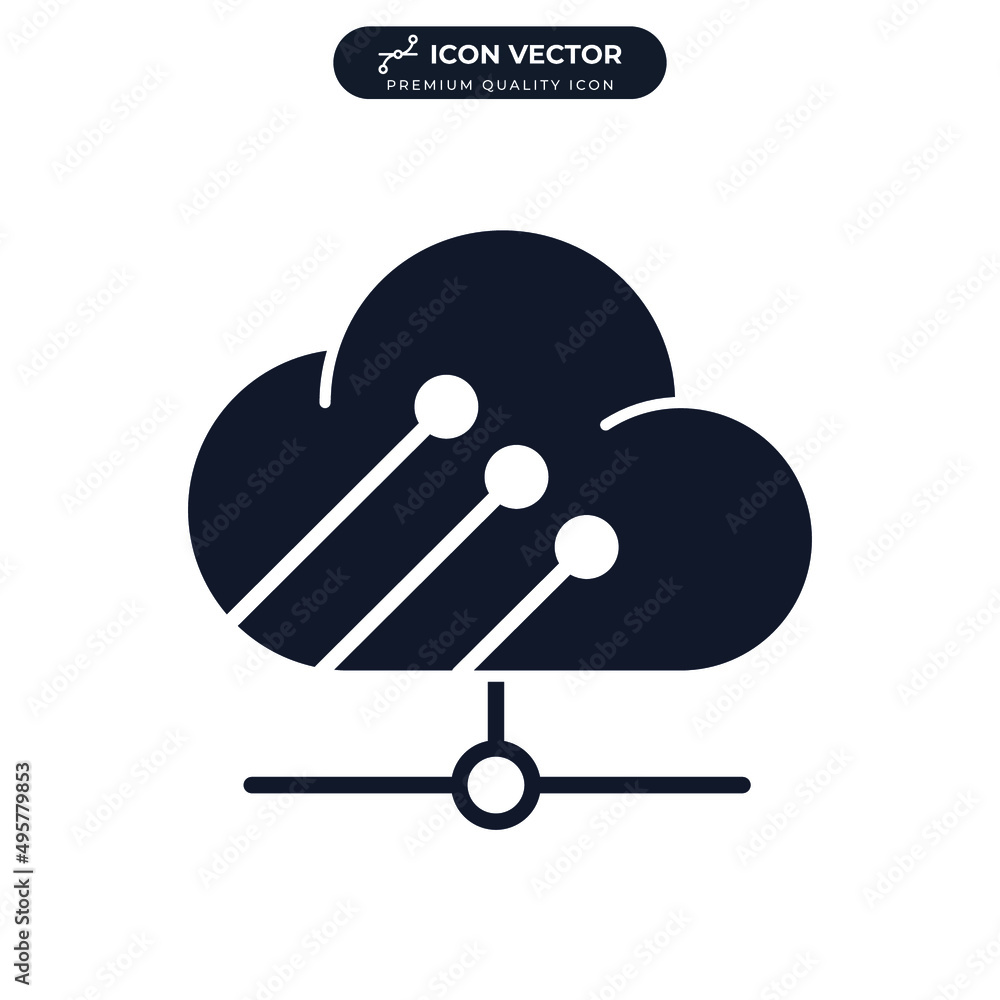 cloud icon symbol template for graphic and web design collection logo vector illustration