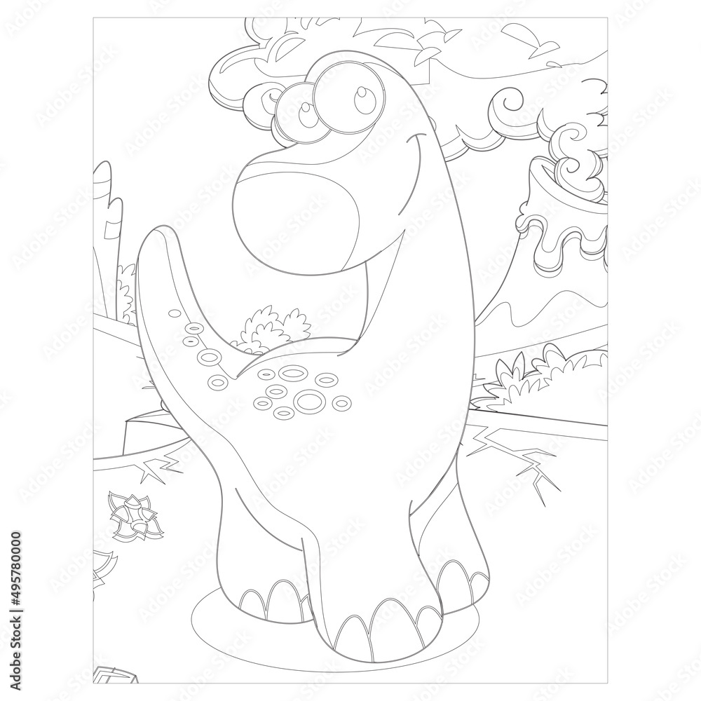 Obraz premium Dinosaur coloring pages