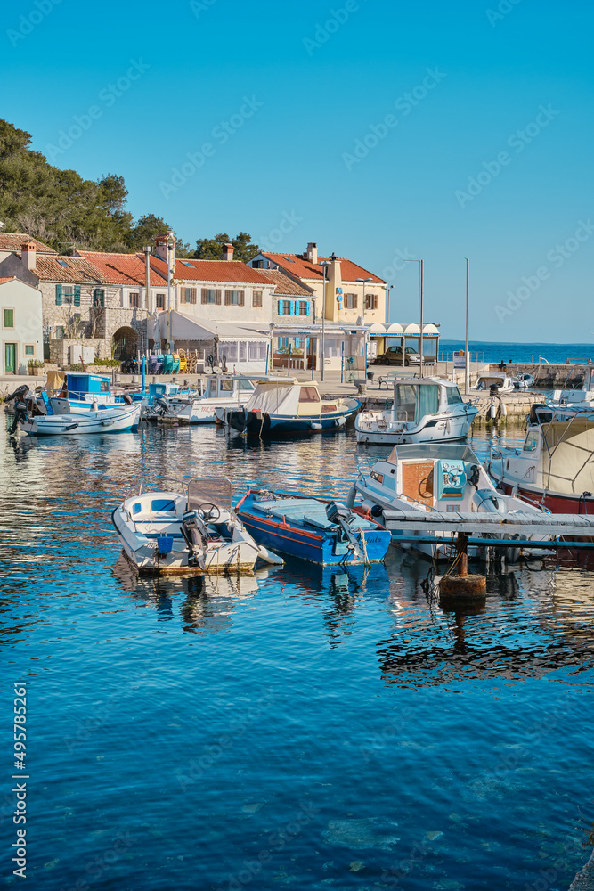 view of  the fisherman village in croatia