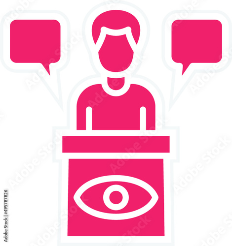 Vector Design Eye Witness Icon Style