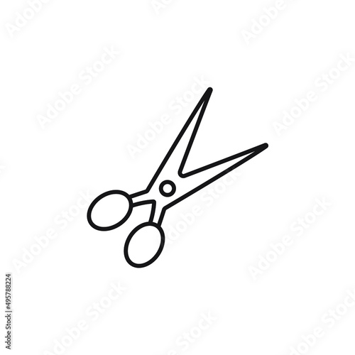 scissors icons symbol vector elements for infographic web