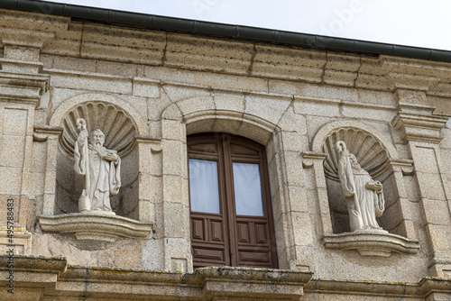 View of statues in The Monastery of San Miguel de las Duenas,El Bierzo region near Ponferrada photo