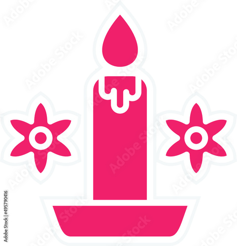 Vector Design Scented Candle Icon Style