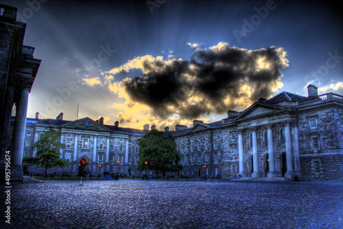Photography Scenic view of the Trinity College in Dublin