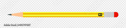 Yellow  B2 pencil object