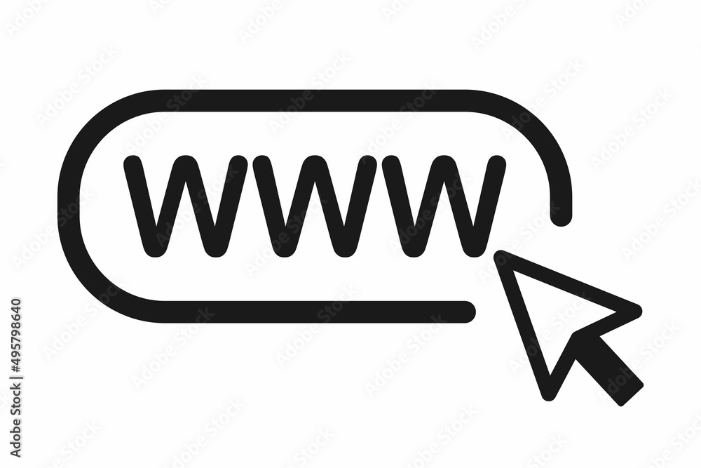 Icon search internet and www. Click link on web web site.Mouse cursor on search of url and website. Symbol mouse cursor and search on internet. Vector Icon search internet and www. Click link on web web site.Mouse cursor on search of url and website. Symbol mouse cursor and search on internet. Vector