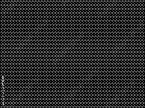 Honeycomb seamless pattern with hexagons. Background, texture with honeycombs. Geometric honey hexagons illustration for bees. Vector. Grid of hex orange tiles on black background