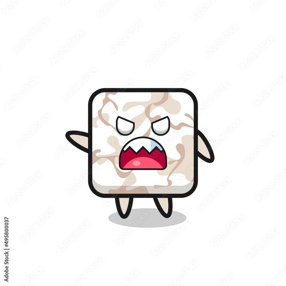 cute ceramic tile cartoon in a very angry pose cute ceramic tile cartoon in a very angry pose