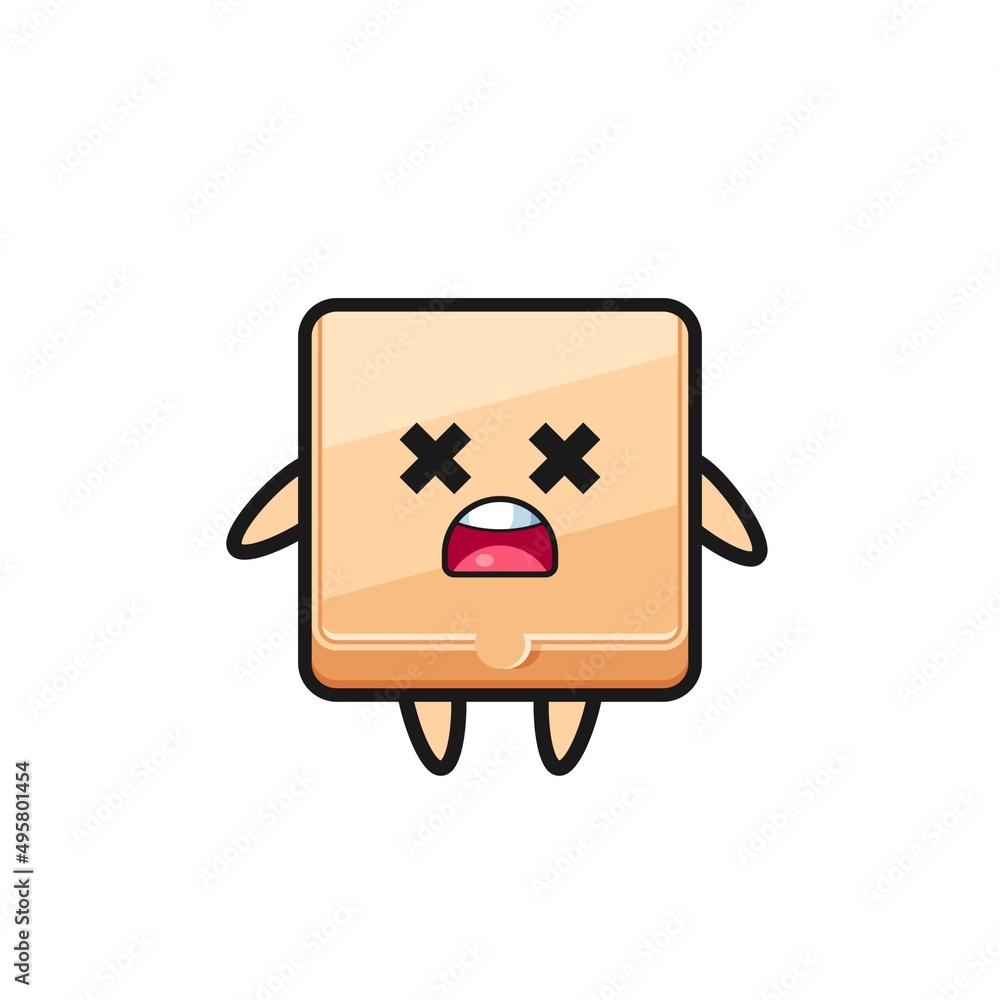 the dead pizza box mascot character