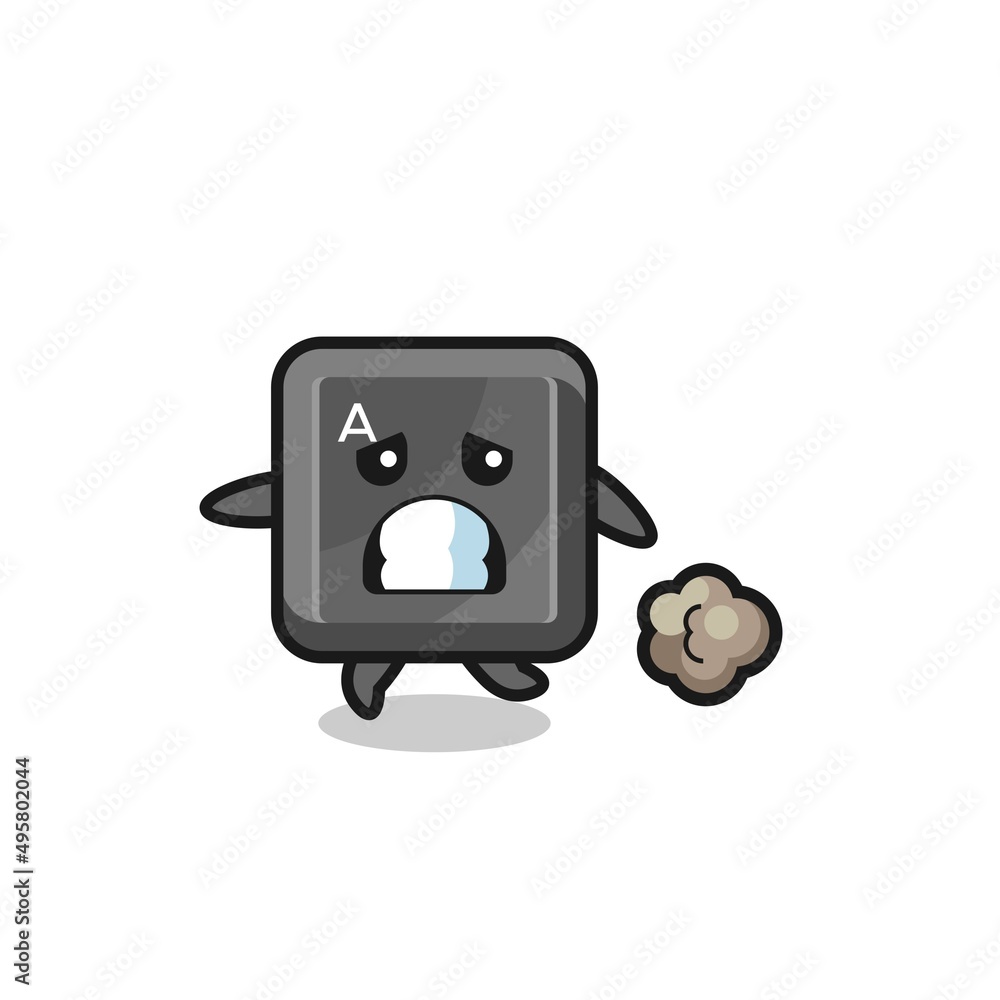illustration of the keyboard button running in fear illustration of the keyboard button running in fear