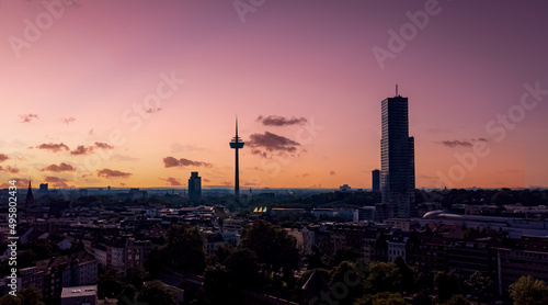 TV Tower in the city of Cologne Germany - COLOGNE GERMANY - JUNE 25, 2021 photo