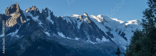 Landscape in The Mont Blanc massif, France