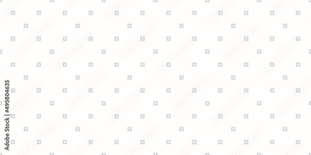 Vector minimalist background. Subtle geometric seamless pattern with tiny floral shapes, small crosses. Simple abstract minimal white and grey texture. Modern delicate geo design for decor, print, web Vector minimalist background. Subtle geometric seamless pattern with tiny floral shapes, small crosses. Simple abstract minimal white and grey texture. Modern delicate geo design for decor, print, web