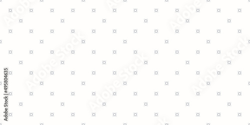 Vector minimalist background. Subtle geometric seamless pattern with tiny floral shapes, small crosses. Simple abstract minimal white and grey texture. Modern delicate geo design for decor, print, web