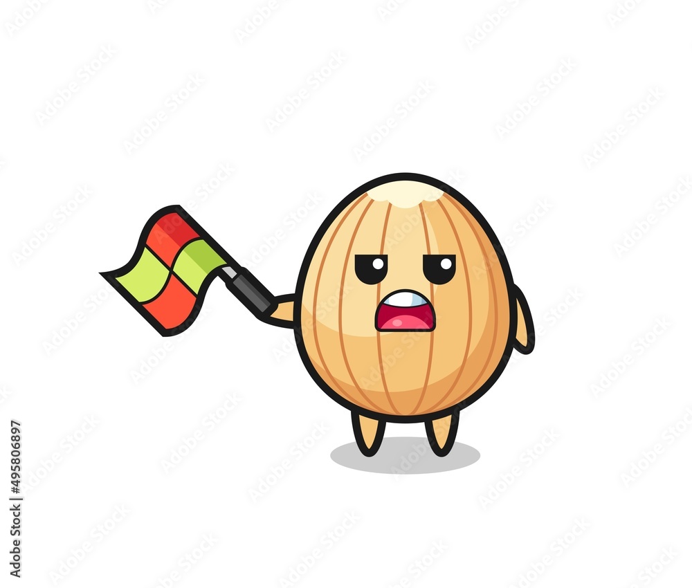 almond cartoon as the line judge hold the flag up at a 45 degree angle almond cartoon as the line judge hold the flag up at a 45 degree angle