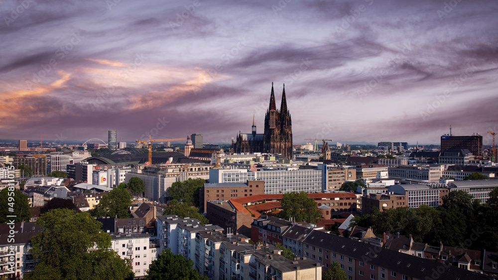 Over the rooftops of Cologne Germany - travel photography