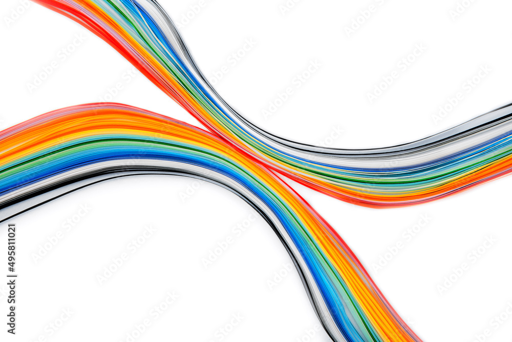 abstract of rainbow wavy colors paper texture background abstract of rainbow wavy colors paper texture background