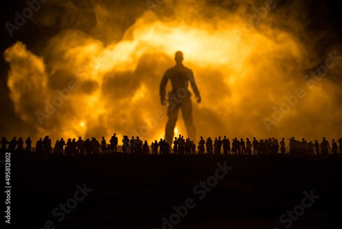 Фотография Creative artwork decoration war on Ukraine