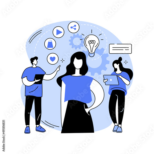 Consumer behaviour abstract concept vector illustration.