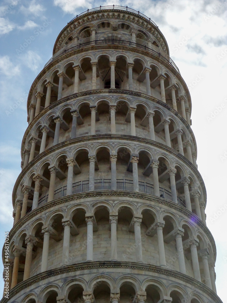 Viajando por Pisa., Italia. Torre inclinada de Pisa