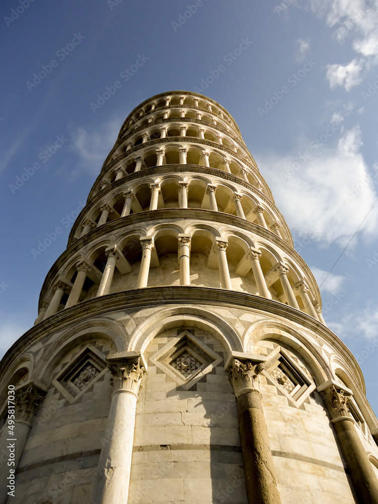 Viajando por Pisa., Italia. Torre inclinada de Pisa Viajando por Pisa., Italia. Torre inclinada de Pisa