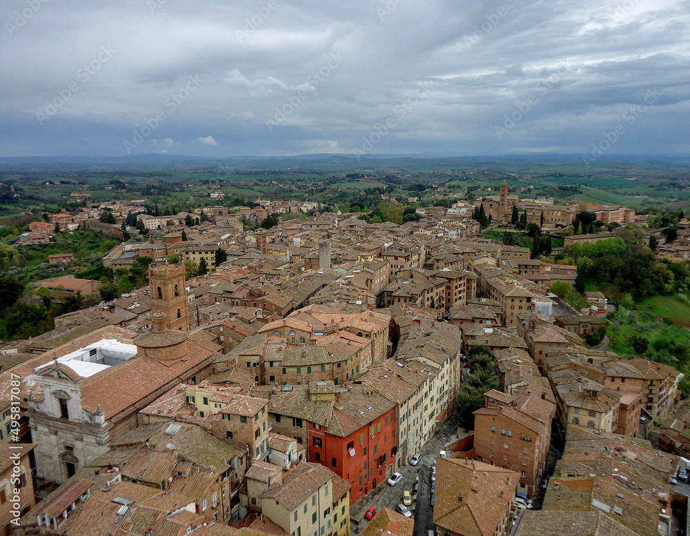 Vista aérea de Siena