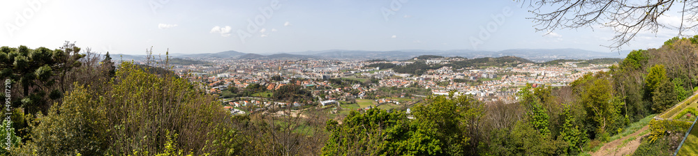 Panoramic view from the Sanctuary of Bom Jesus do Monte, Braga, Portugal