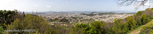 Fototapeta Naklejka Na Ścianę i Meble -  Panoramic view from the Sanctuary of Bom Jesus do Monte, Braga, Portugal