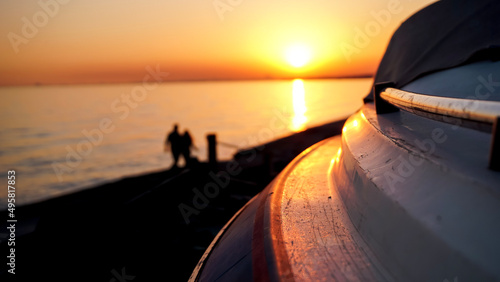 sunset on the beach