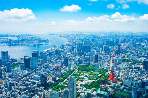 Quadro su tela 東京空撮写真
