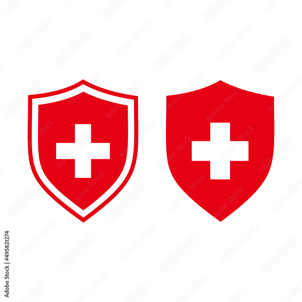 Protection of immunity icon. Shield immune system concept Protection of immunity icon. Shield immune system concept