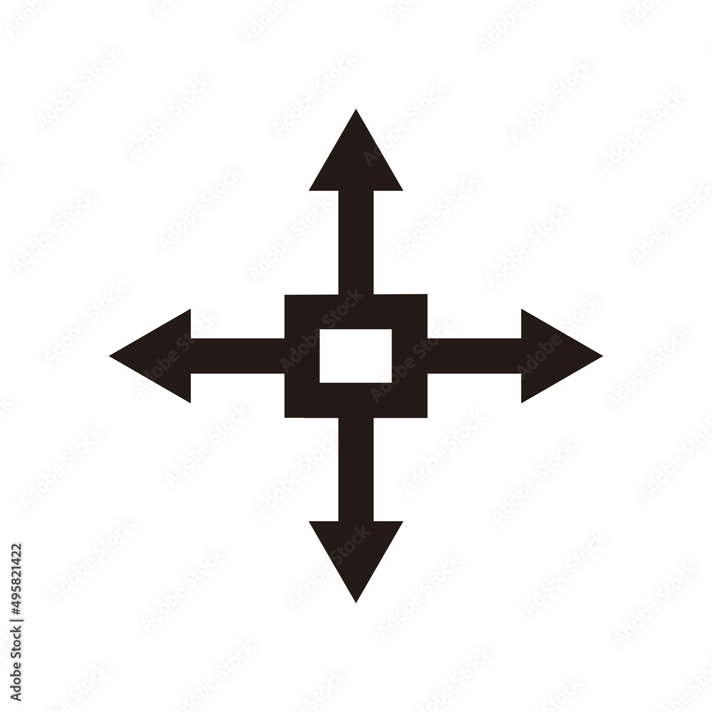 Click icon. Cursor icon on white background Click icon. Cursor icon on white background