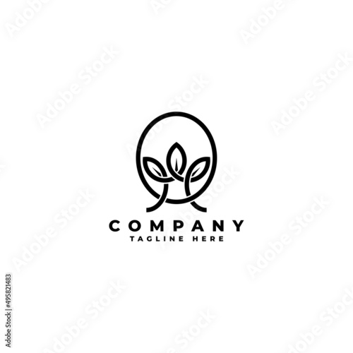 Leaf logo design template vector illustration