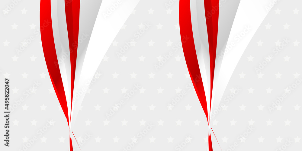 Obraz premium Red and white background