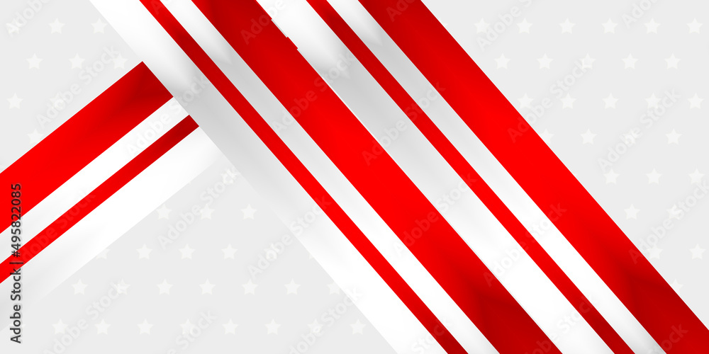 Obraz premium Abstract red and white background with star