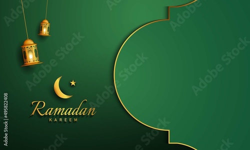 Ramadan Kareem Background Design. Vector Illustration.
