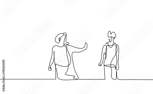 a bad person makes a stop sign from coming to a person and excludes them