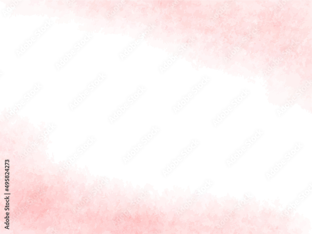 水彩テクスチャの背景素材　ピンク　春イメージ