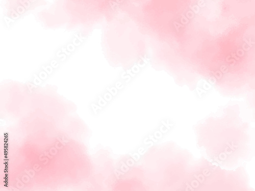 水彩テクスチャの背景素材 ピンク 春イメージ