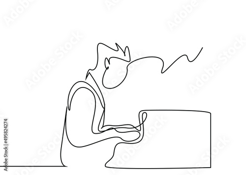 a musician plays the piano drawing concept