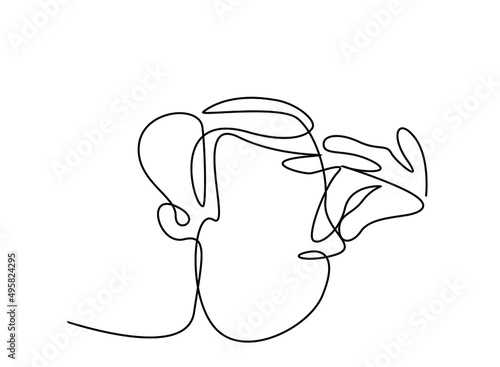 person who plugs their nose for bad smell