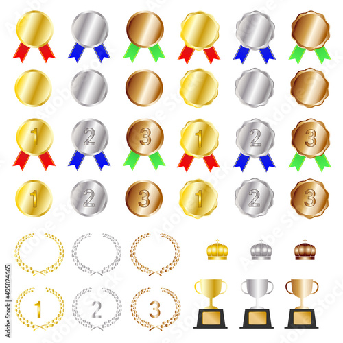 ランキングアイコンのイラスト素材セット