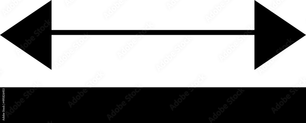 Horizontal arrow rectangle icon vector illustration on white background..eps Horizontal arrow rectangle icon vector illustration on white background..eps
