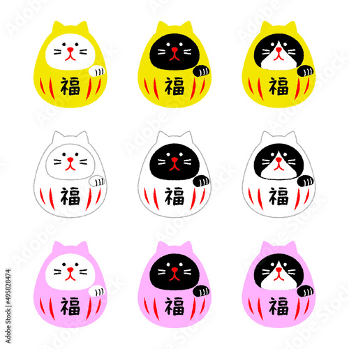 ねこのだるま　福