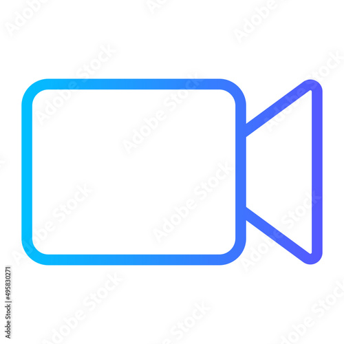 video camera gradient icon