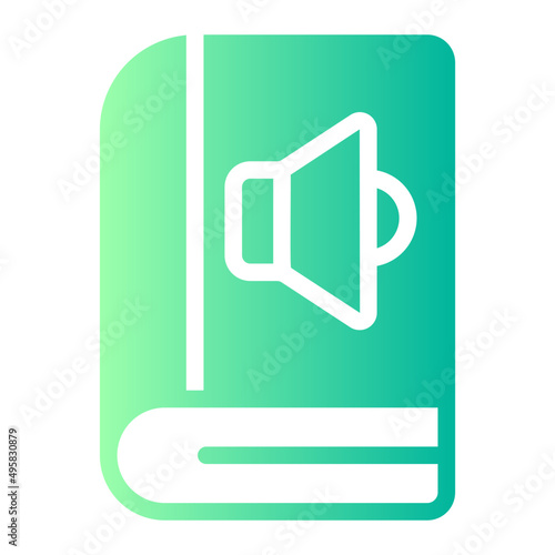 audiobook gradient icon
