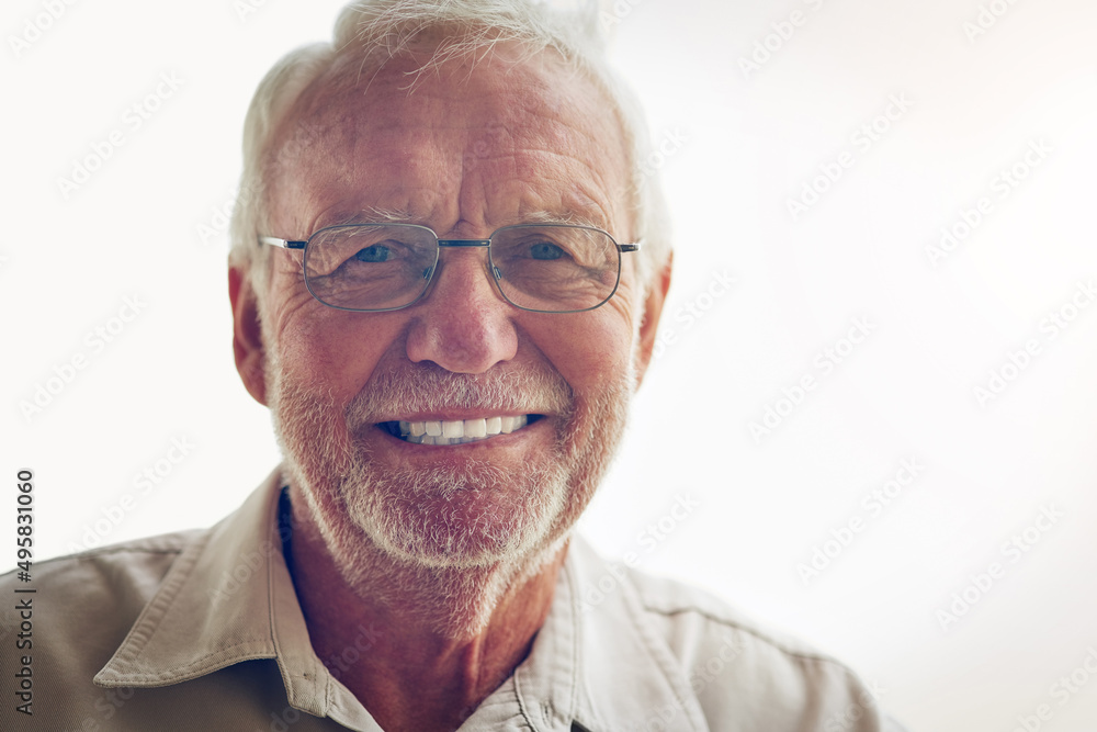 Ive got a lot to be happy about. Cropped portrait of a happy senior man retirement home. Ive got a lot to be happy about. Cropped portrait of a happy senior man retirement home.